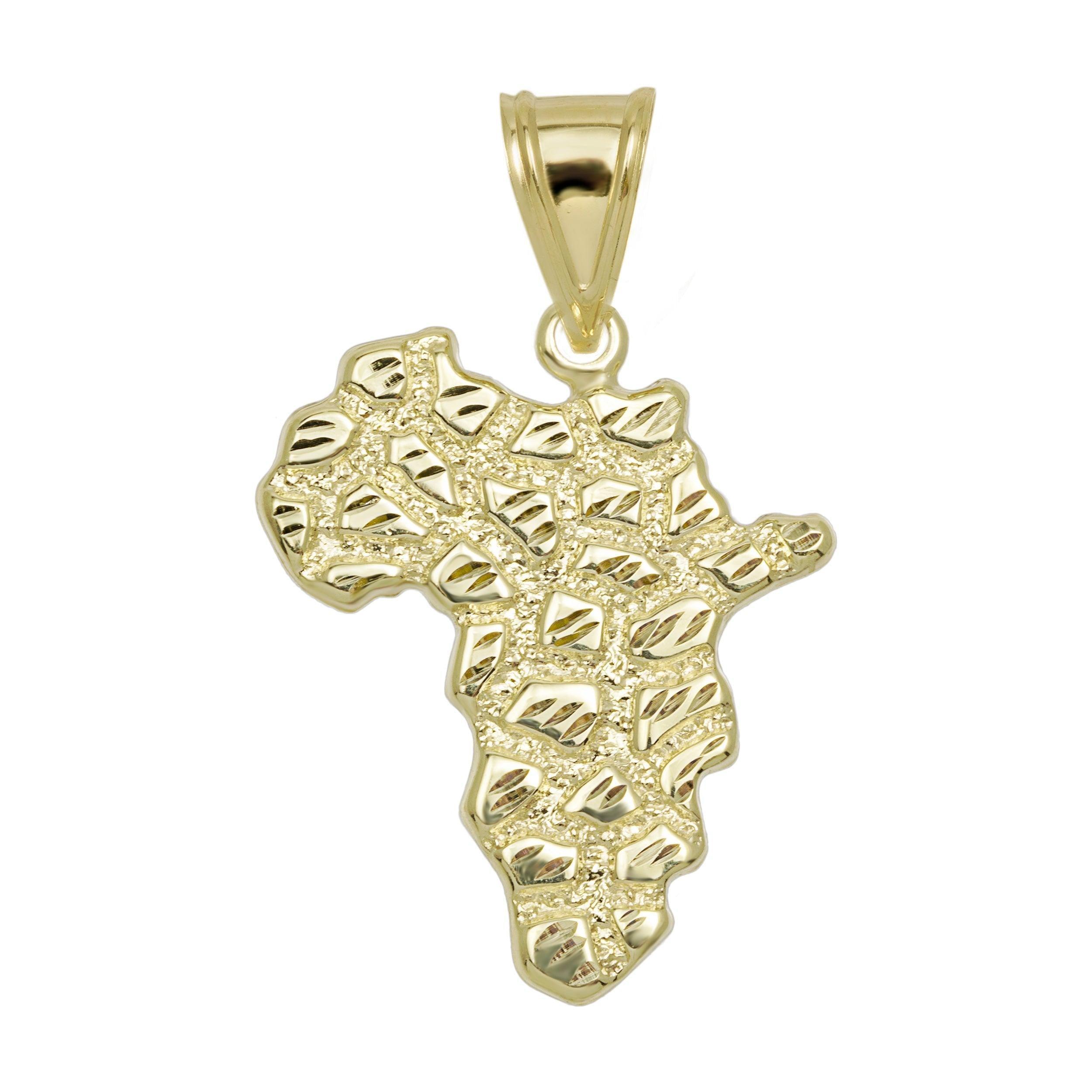 Golden Nugget Necklace Pendant Charm