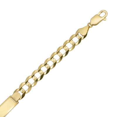 Women's Miami Curb Link ID Bracelet 14K Yellow Gold