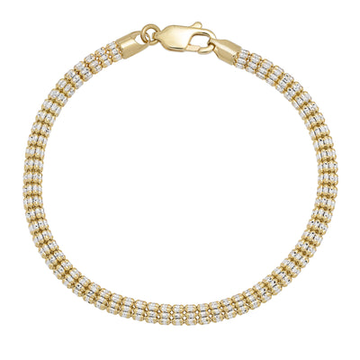 Ice Chain Bracelet 10K Gold - bayamjewelry