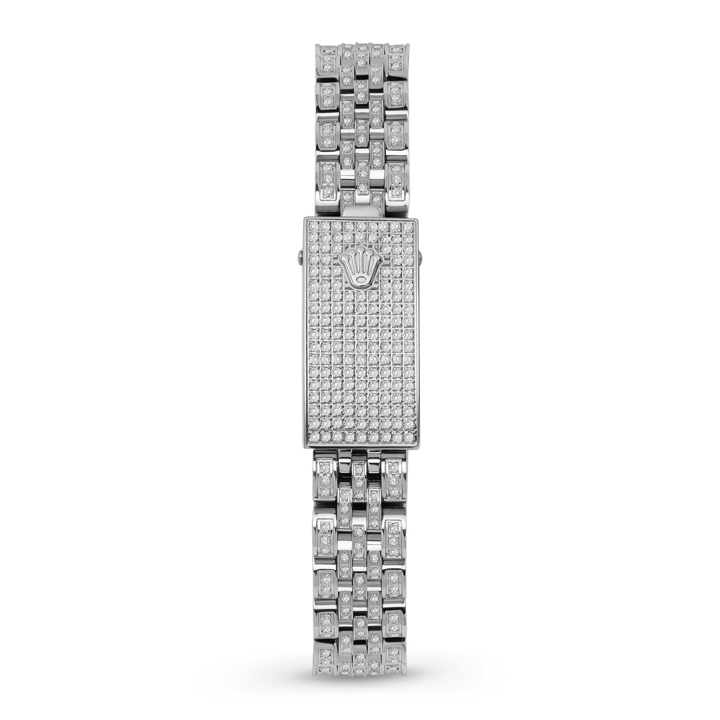 Women Rolex Datejust Diamond Bezel Watch 26mm Ice Blue Dial | 6.20ct
