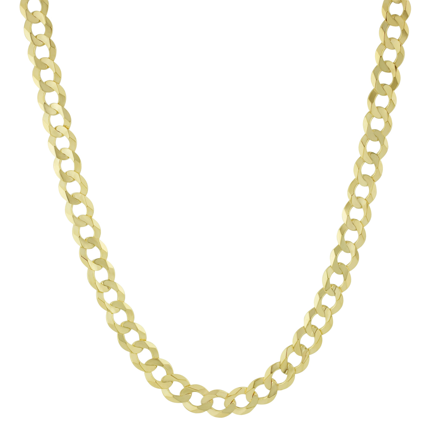 Women's Miami Curb Chain 14K Yellow Gold - Solid