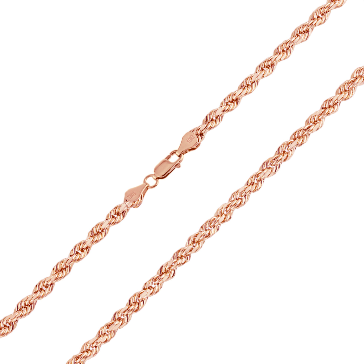 Women's Rope Chain 10K Rose Gold - Hollow