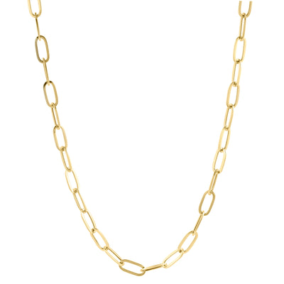 Women's Paperclip Chain 10K Yellow Gold - Hollow