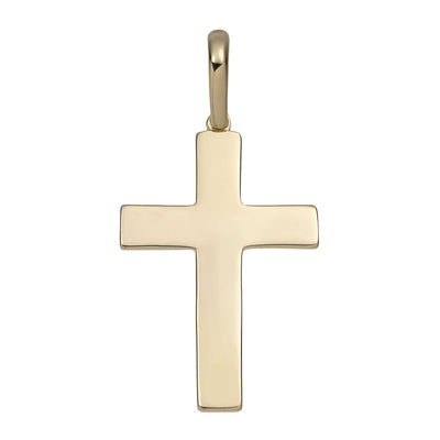 1 1/2" Jesus Cross Crucifix Pendant Solid 14K Yellow Gold - bayamjewelry