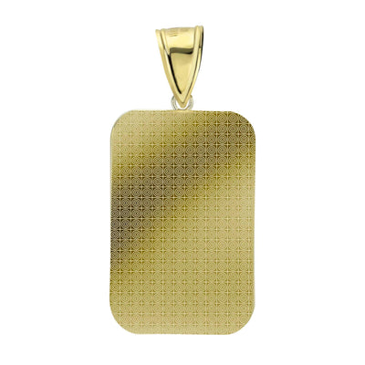 1 1/2" Jesus Head Medallion Diamond Cut Pendant 10K Yellow Gold - bayamjewelry