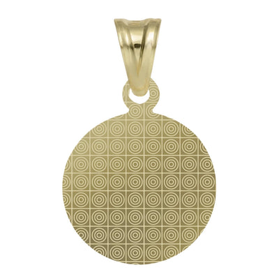 1" Textured Saint Joseph Pray For Us Medallion Pendant 10K Yellow Gold - bayamjewelry