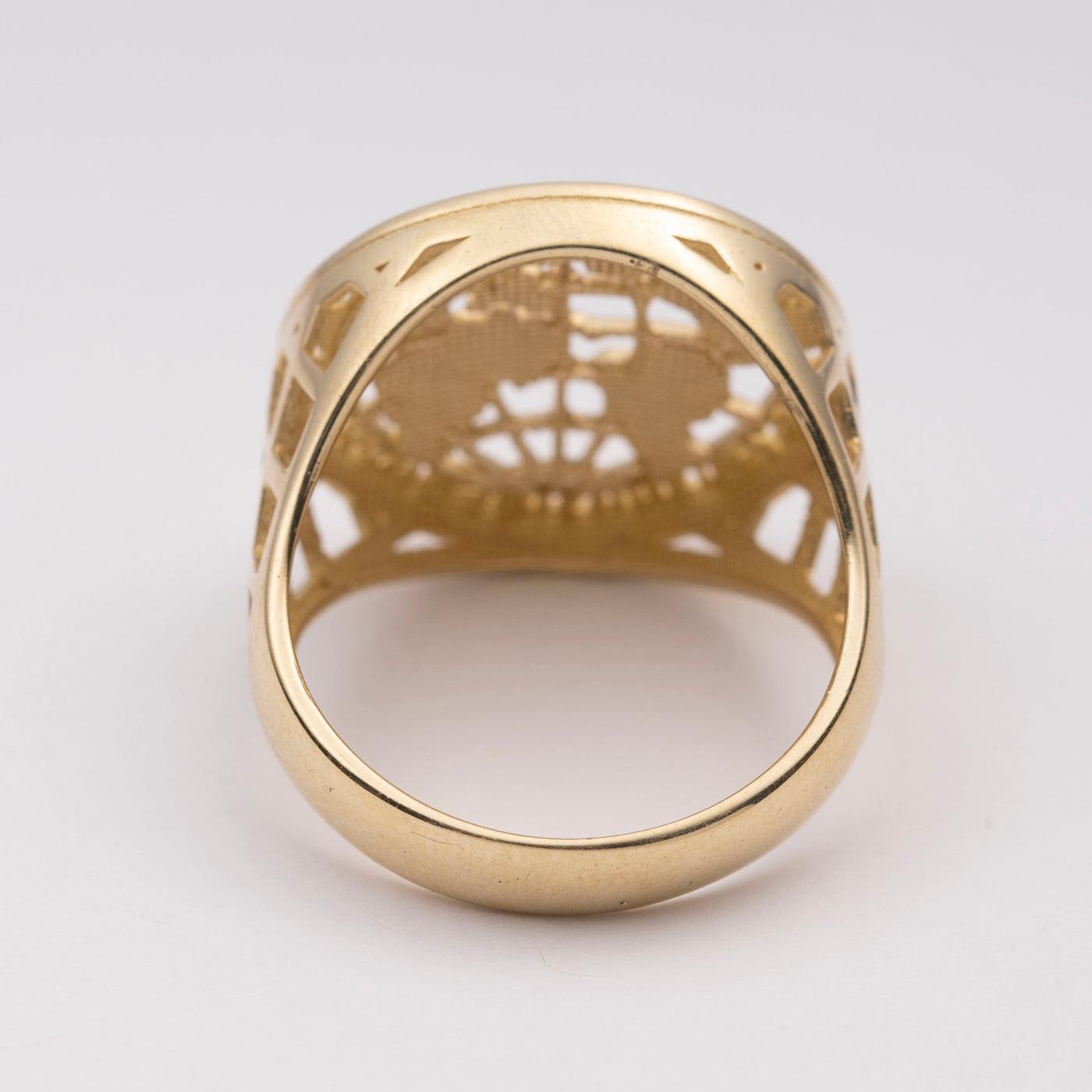 Men's "The World is Yours" Ring 10K Yellow Gold
