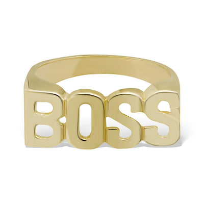 "Boss" Ring Solid 10K Yellow Gold - bayamjewelry
