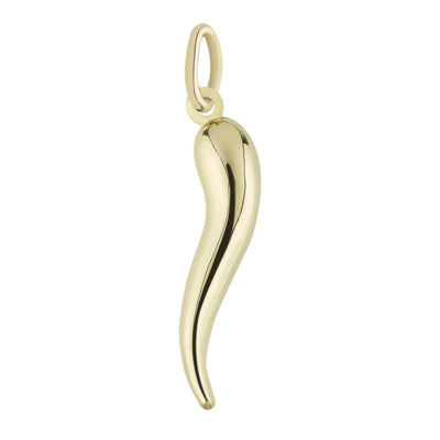 Cornicello Italian Horn Pendant 10K & 14K Yellow Gold - bayamjewelry