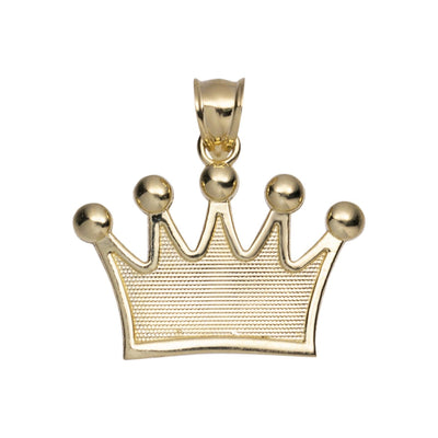 Crown Pendant 10K Yellow Gold - bayamjewelry