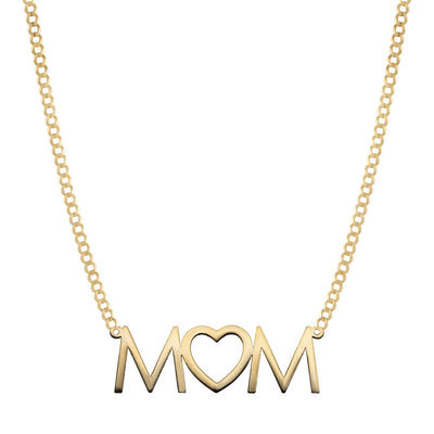Ladies Initials Heart Diamond Necklace 0.25ct 14K Gold - Style 134 - bayamjewelry
