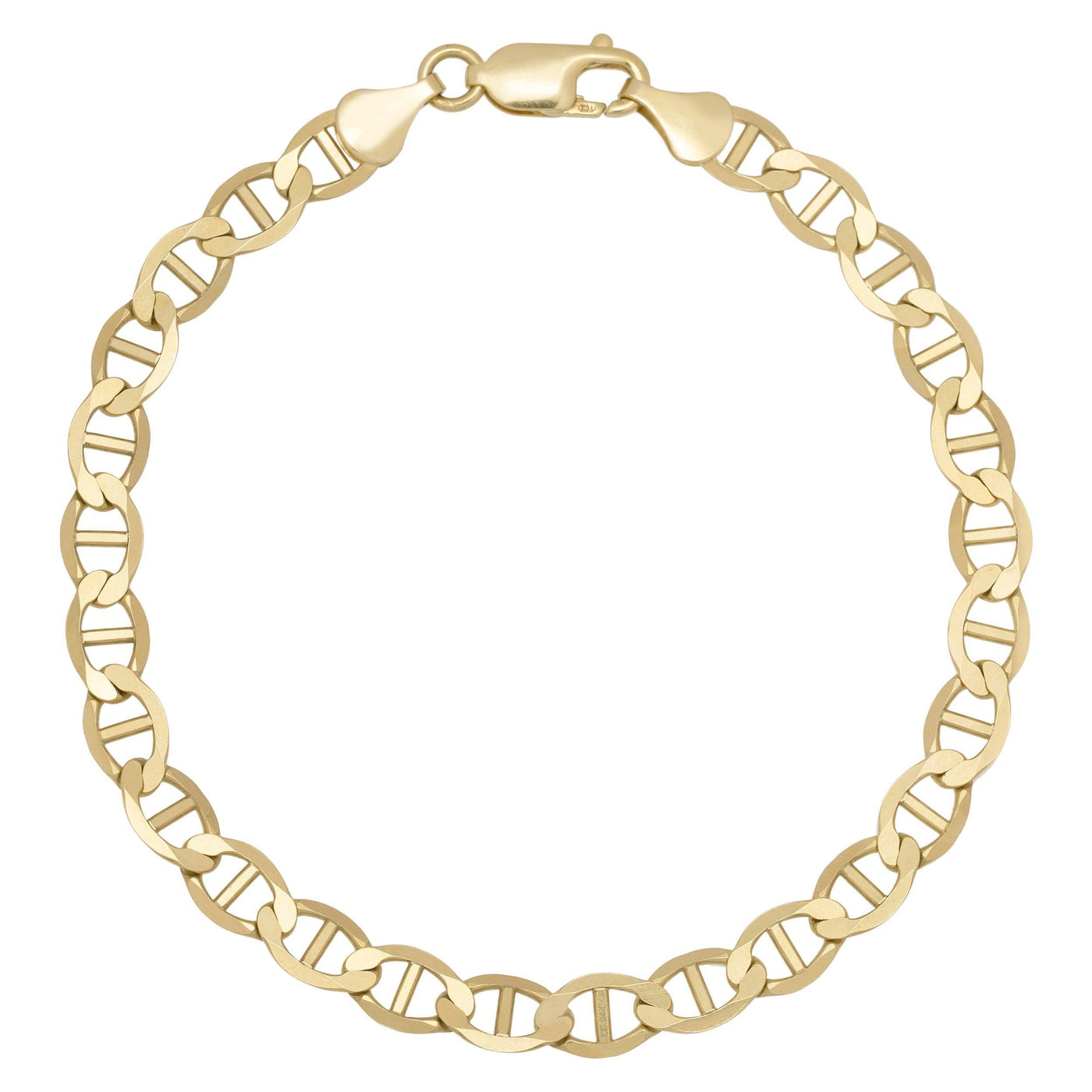 Mariner Link Anklet 10K Yellow Gold - Solid - bayamjewelry