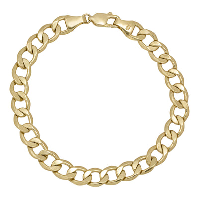 Miami Curb Link Bracelet 10K Yellow Gold - Hollow - bayamjewelry