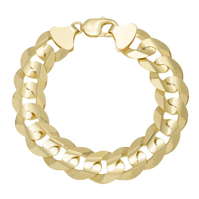 Miami Curb Link Bracelet 10K Yellow Gold - Solid - bayamjewelry