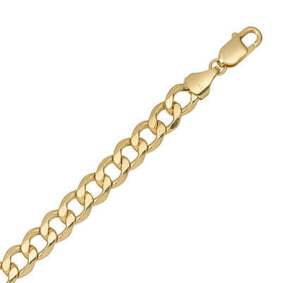 Miami Curb Link Bracelet 14K Yellow Gold - Hollow - bayamjewelry