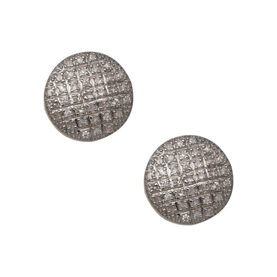 Micro-Pavé Round Diamond Stud Earrings 0.34ct 10K Yellow Gold - bayamjewelry