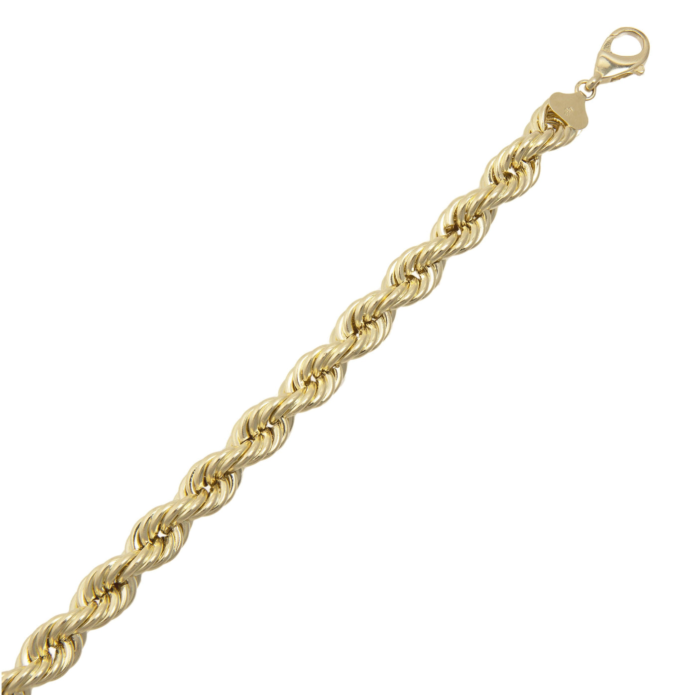 Rope Chain Bracelet 10K Yellow Gold - Hollow - bayamjewelry