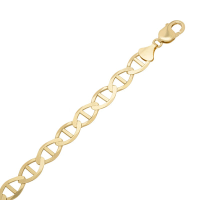 Women's Mariner Link Bracelet 10K Yellow Gold - Solid - bayamjewelry