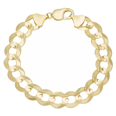 Women's Miami Curb Link Bracelet 14K Yellow Gold - Solid - bayamjewelry