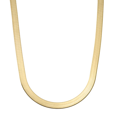 Women's Herringbone Chain 10K & 14K Yellow Gold - Solid