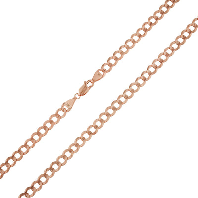 Women's Miami Curb Chain 14K Rose Gold - Solid