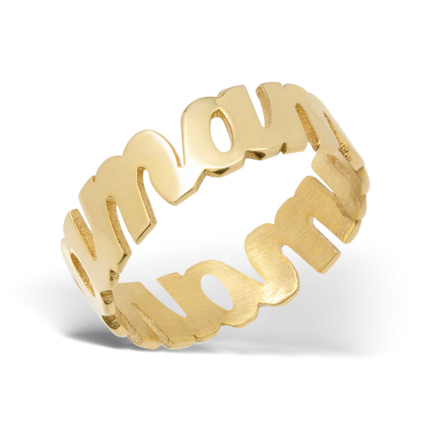 Name Ring 14K Gold - Style 27
