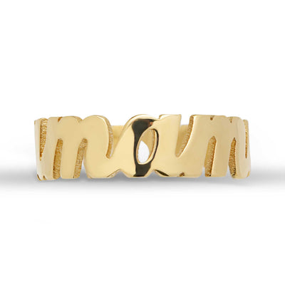 Name Ring 14K Gold - Style 27