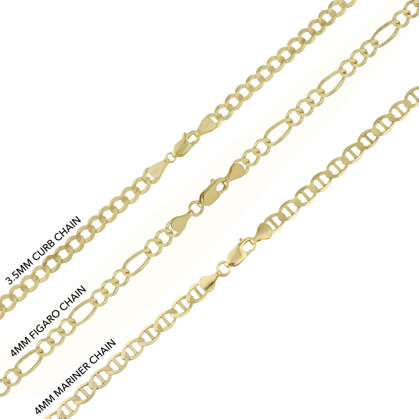 1 3/4" CZ Egyptian Queen Nefertiti Head Pendant & Chain Necklace Set 10K Yellow Gold