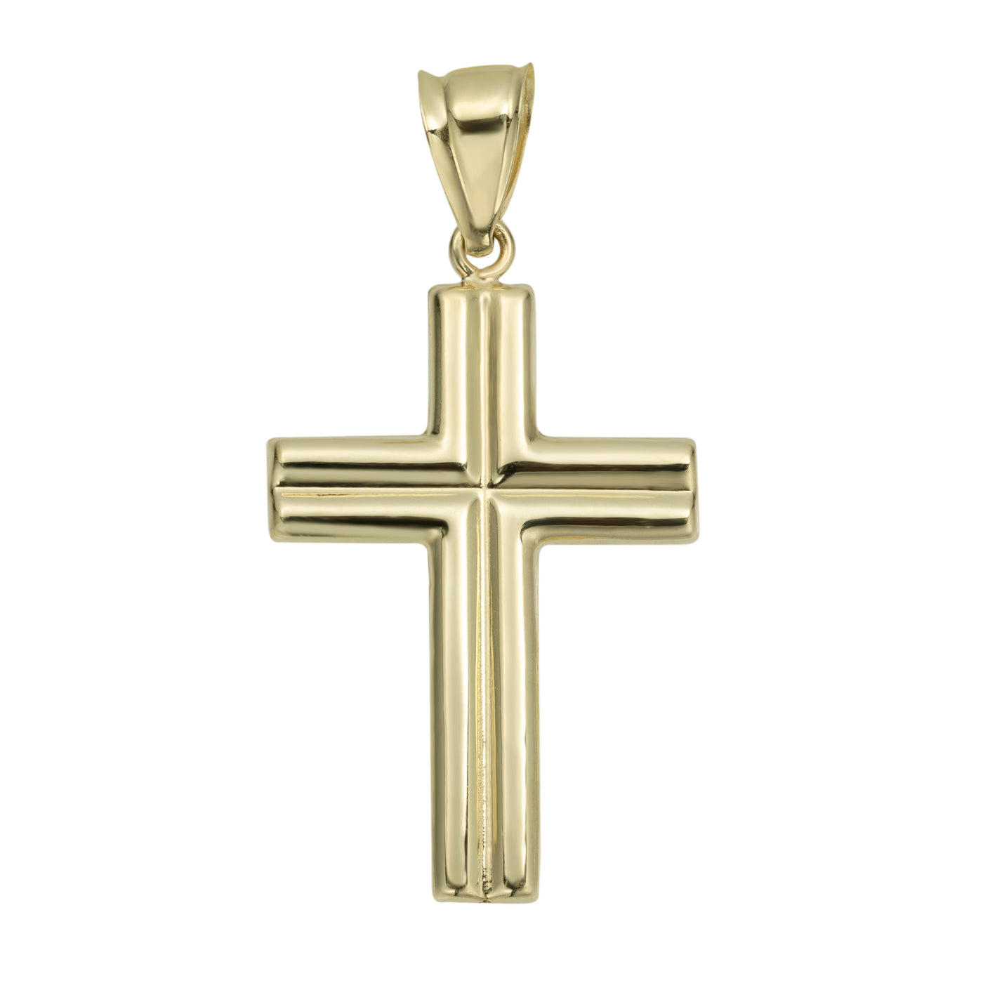 1 3/4" Jesus Crucifix Cross Pendant 10K Yellow Gold