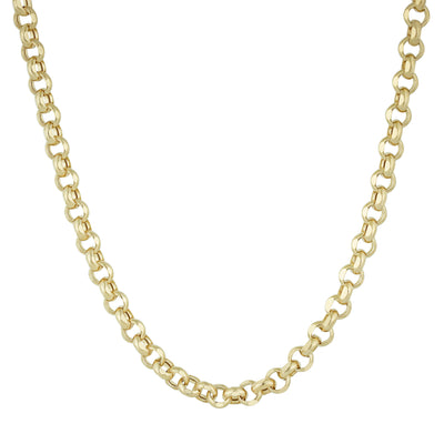 Women's Diamond-Cut Rolo Chain 10K Yellow Gold - Hollow
