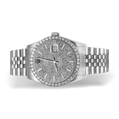 Rolex Datejust Diamond Bezel Watch 36mm Mother of Pearl Dial | 2.60ct
