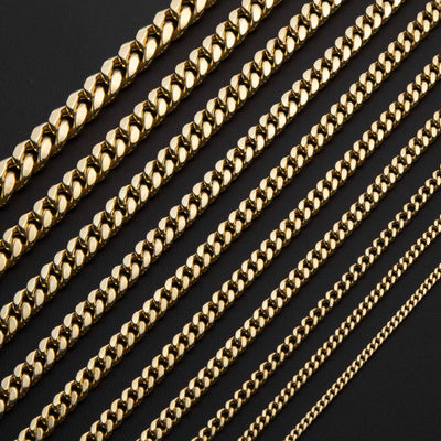 Miami Cuban Link Chain Necklace 10K Yellow Gold - Hollow