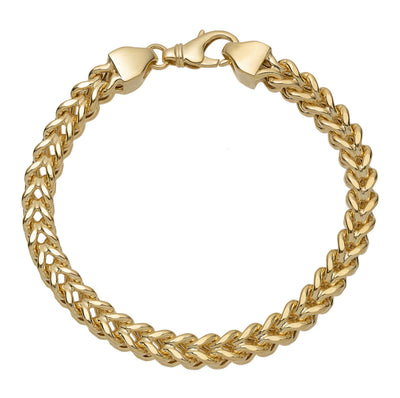 Franco Link Bracelet 14K Yellow Gold - Hollow