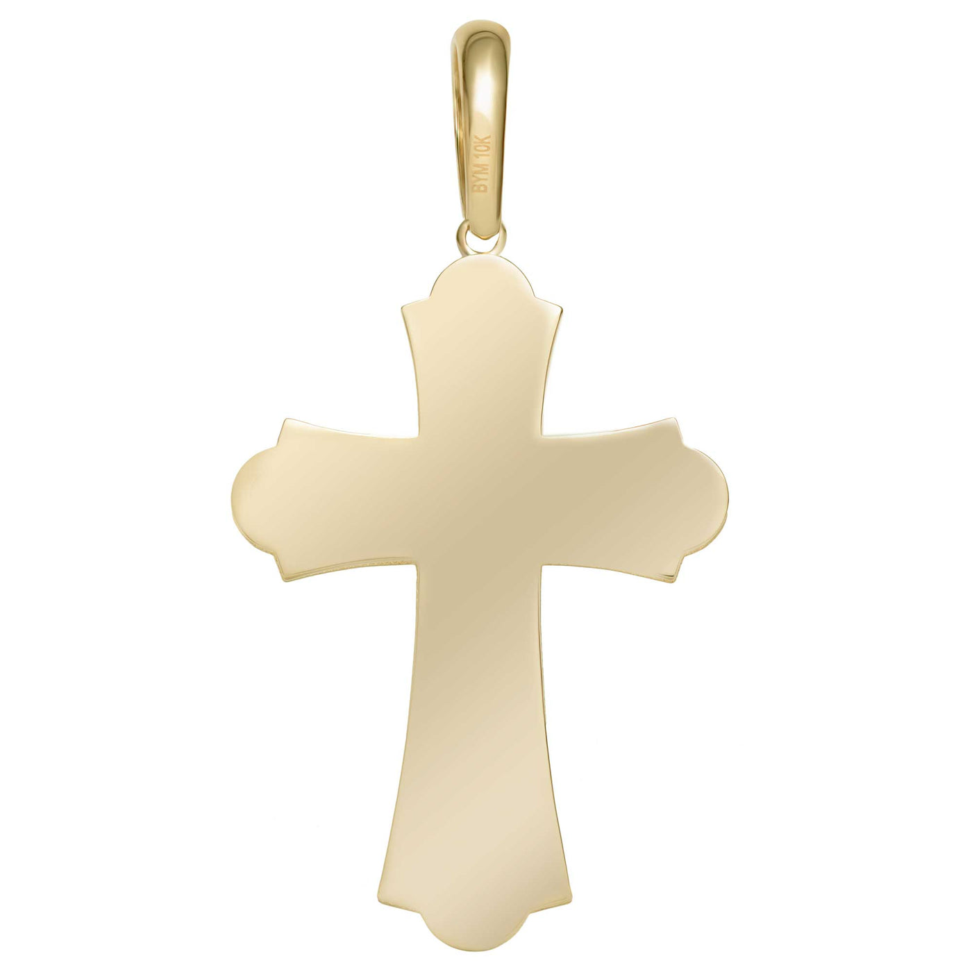 2" 3D Jesus Crucifix Cross Pendant Solid 10K Yellow Gold