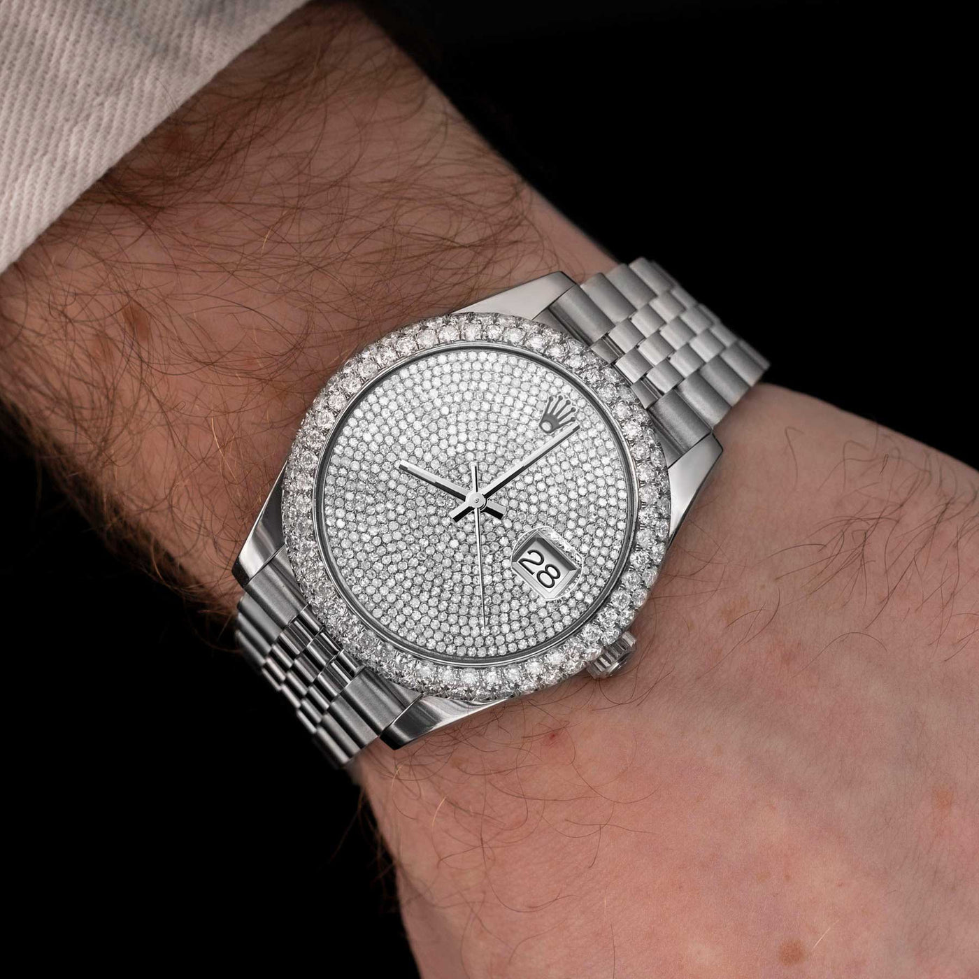 Rolex Datejust Diamond Bezel Watch 41mm Diamond Dial | 7.65ct