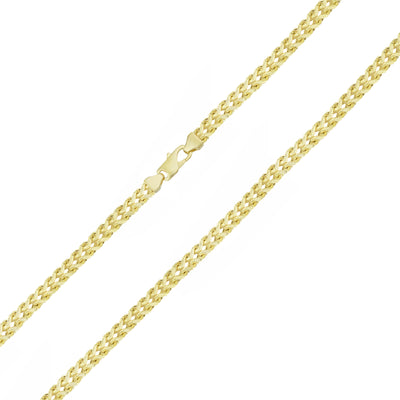 Franco Chain Necklace 10K & 14K Yellow Gold - Hollow