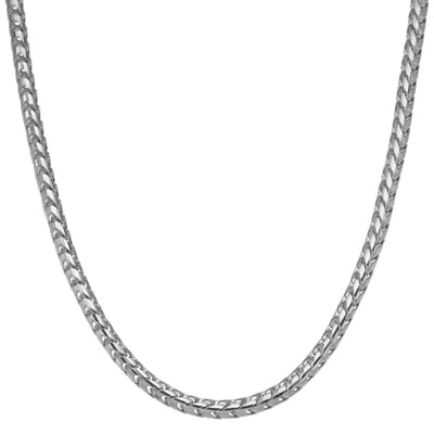 Women's Franco Chain Necklace 14K White Gold - Solid
