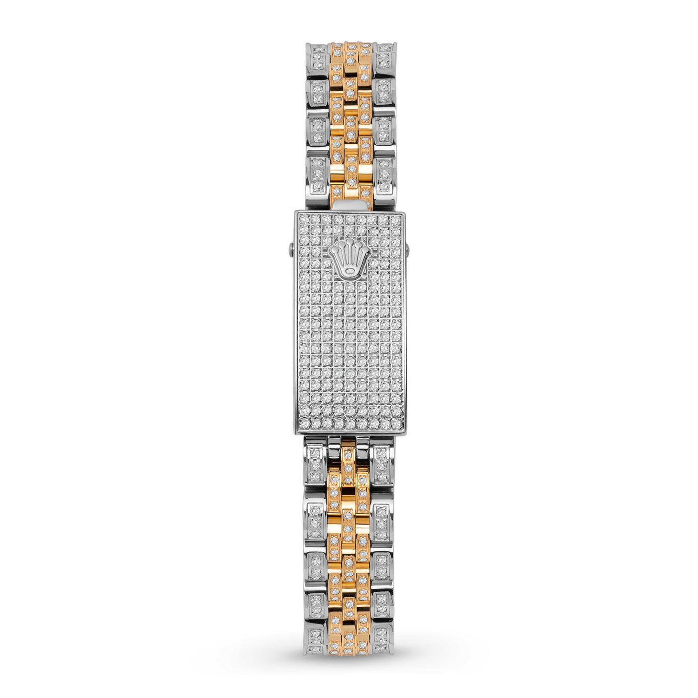 Women Rolex Datejust Diamond Bezel Watch 26mm Black Roman Dial | 7.0ct