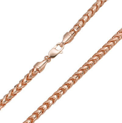 Franco Chain Necklace 14K Rose Gold - Solid