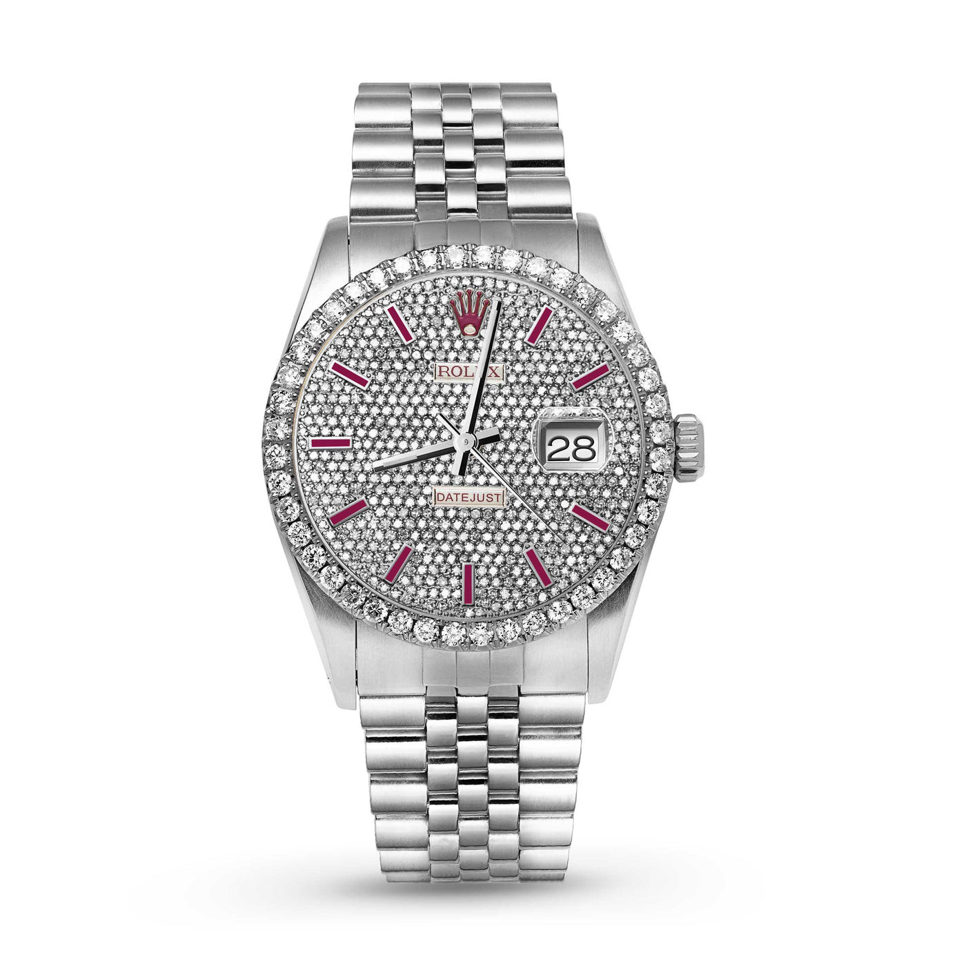 Rolex Datejust Diamond Bezel Watch 36mm Pink Dial | 2.60ct