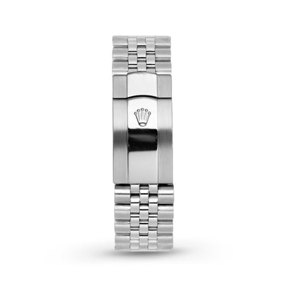 Rolex Datejust Diamond Bezel Watch 41mm Black Roman Dial | 5.25ct