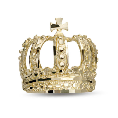 Nugget Design Crown Ring 10K Yellow Gold