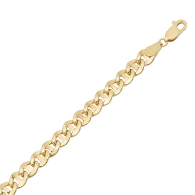 Women's Mariner Link Chain Necklace 14K Yellow Gold - Hollow