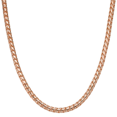 Women's Franco Chain Necklace 14K Rose Gold - Solid