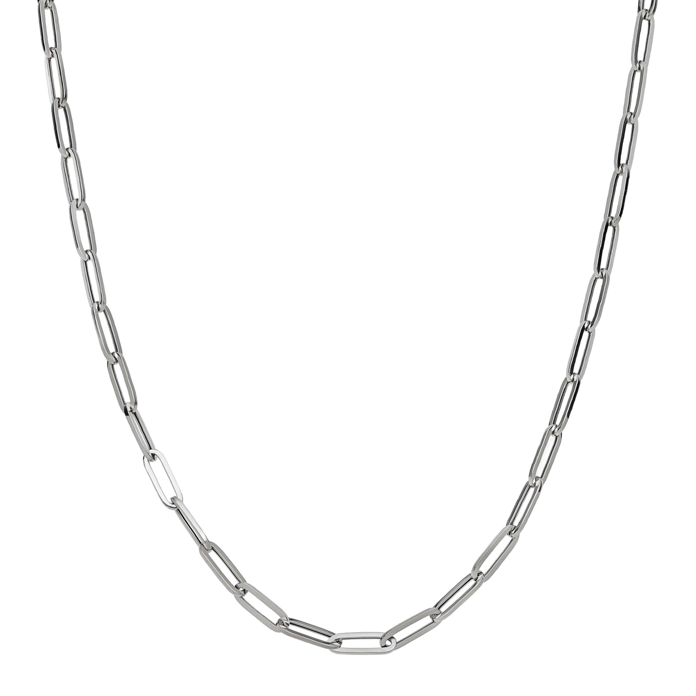 Women's Paperclip Chain Necklace 14K Gold - Solid